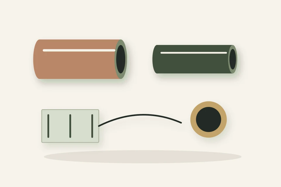 The components, laid out